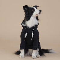 Thumbnail for 2XL Black Cute Dog Hoodie with Adjustable Drawstring - Available in Various Sizes