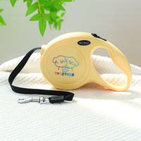 Thumbnail for Yellow Together 5m Cartoon Retractable Dog Leash for Golden Retriever & Poodle Puppies - Durable, Tangle-Free Pet Walking Essential