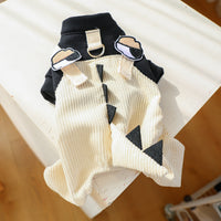 Thumbnail for S Dinosaur Bib Pants Cute Four-Legged Dog Clothes - Spring/Summer Pet Outfit, Soft & Breathable