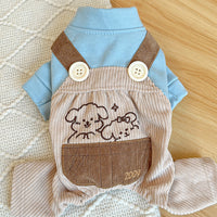 Thumbnail for XL Cute Little Backless Trousers Four-Legged Dog Clothes - Spring/Summer Pet Outfit, Soft & Breathable