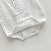 Thumbnail for 90cm Green Sleeveless Bubble Cotton Baby Romper - Soft Newborn Onesie for Boys and Girls, 0-2 Years