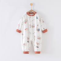 Thumbnail for 66 Size Koala Kingdom Class A Pure Cotton Long-Sleeve Baby Onesie - Cozy Newborn Bodysuit for Fall and Winter