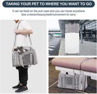 Thumbnail for Black Portable Pet Travel Carrier Bag - Foldable, Durable, and Comfortable for Small Dogs & Cats 50cmx34cmx34cm