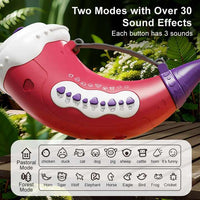 Thumbnail for Pink Interactive Animal Sound Whistle Horn for Kids - Lung Capacity Training and 30+ Sound Effects Toy