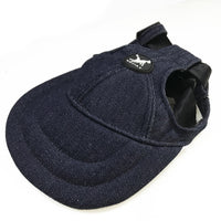 Thumbnail for Size S Dark Blue Adjustable Pet Baseball Cap for Cats and Dogs - Cute Sun Protection Hat for Outdoor Adventures