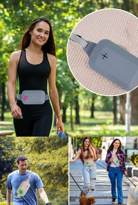 Thumbnail for Green Silicone Pet Treat Pouch for Dog Training - Portable Waist Bag with Waste Bag Holder