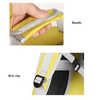 Thumbnail for Purple Stylish Transparent PVC Pet Carrier Backpack - Large Capacity, Multi-Use for Birds & Cats(Including Wooden Stick)