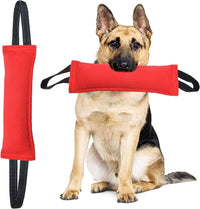 Thumbnail for Red Durable 2-Pack Tug-of-War Dog Training Toy - Tear-Resistant, Safe & Interactive for All Breeds