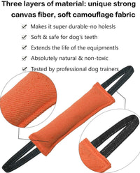 Thumbnail for Yellow Durable 2-Pack Tug-of-War Dog Training Toy - Tear-Resistant, Safe & Interactive for All Breeds