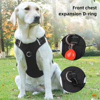 Thumbnail for Size XL Blue Reflective No-Pull Dog Harness - Adjustable & Durable for Large Breeds, Anti-Escape Design