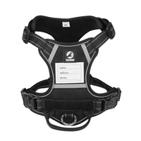 Thumbnail for Size XL Black Reflective No-Pull Dog Harness - Adjustable & Durable for Large Breeds, Anti-Escape Design