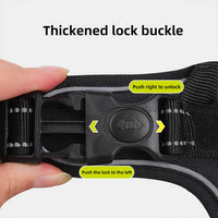 Thumbnail for Size XL Black Reflective No-Pull Dog Harness - Adjustable & Durable for Large Breeds, Anti-Escape Design