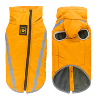 Thumbnail for Size 6XL Yellow Reflective Winter Dog Jacket - Warm & Waterproof Outdoor Coat for Large Breeds