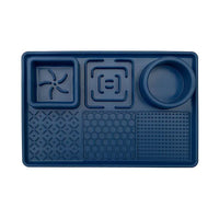 Thumbnail for Dark Blue Multi-Functional Pet Slow Feeder Lick Mat - Durable Food-Grade Silicone Anti-Bite Bowl for Dogs