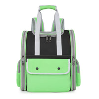 Thumbnail for Green Portable Pet Carrier Backpack - Spacious, Breathable, and Travel-Friendly for Cats and Small Dogs