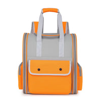 Thumbnail for Orange Portable Pet Carrier Backpack - Spacious, Breathable, and Travel-Friendly for Cats and Small Dogs