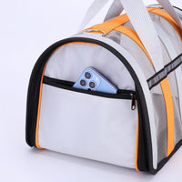 Thumbnail for Size M Light Green And White Foldable Pet Carrier Bag - Lightweight, Breathable, and Spacious for All Seasons