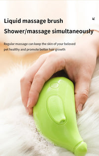 Thumbnail for 2 PCS Yellow Banana Electric Pet Brush | One-Click Spray, Massage, & Hair Removal