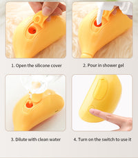 Thumbnail for 2 PCS Yellow Banana Electric Pet Brush | One-Click Spray, Massage, & Hair Removal