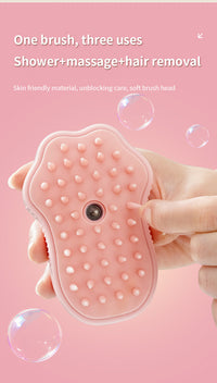 Thumbnail for 2 PCS Pink Cat Paw Electric Pet Brush | One-Click Spray, Massage, & Hair Removal