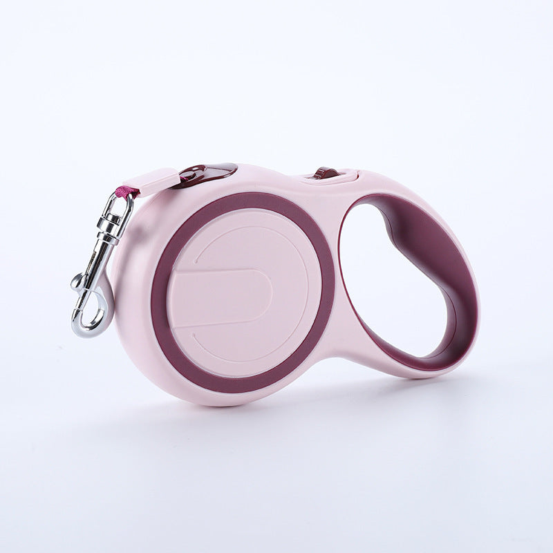 Wine Red 3M Pet Leash Retractable - Tangle-Free, Extendable Pet Leash for Walking