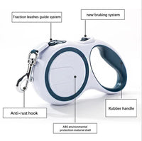 Thumbnail for Wine Red 3M Pet Leash Retractable - Tangle-Free, Extendable Pet Leash for Walking