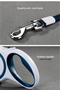 Thumbnail for Rose Red 3M Pet Leash Retractable - Tangle-Free, Extendable Pet Leash for Walking