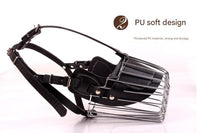 Thumbnail for Black Metal Basket Dog Muzzle - Anti-Bite & Anti-Barking - XL
