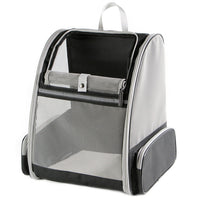 Thumbnail for Black Foldable Pet Carrier Backpack - Breathable Mesh Travel Bag for Cats & Small Dogs