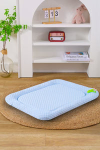 Thumbnail for Blue Breathable Cooling Pet Mat - Ice Bean Summer Bed for Small Dogs (S : 35x47cm)