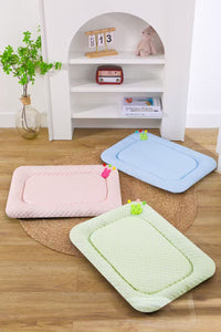 Thumbnail for Pink Breathable Cooling Pet Mat - Ice Bean Summer Bed for Small Dogs (M : 42x58cm)