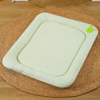 Thumbnail for Green Breathable Cooling Pet Mat - Ice Bean Summer Bed for Small Dogs (M : 42x58cm)