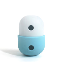 Thumbnail for 2 Pcs White And Blue Interactive Pet Treat Dispensing Ball - Food-Grade Silicone Rolling Toy for Dogs with 1.5 cm Leakage Hole