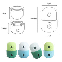 Thumbnail for 2 Pcs Light Green And Green Interactive Pet Treat Dispensing Ball - Food-Grade Silicone Rolling Toy for Dogs with 1.5 cm Leakage Hole