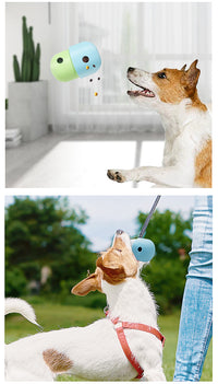 Thumbnail for 2 Pcs Light Green And Green Interactive Pet Treat Dispensing Ball - Food-Grade Silicone Rolling Toy for Dogs with 1.5 cm Leakage Hole