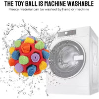 Thumbnail for Blue Ball And Blue Strips Of Fabric Interactive Pet Snuffle Ball - Treat-Dispensing Toy for Dogs and Cats, 20 cm TPR and Felt Fabric for Mental Stimulation