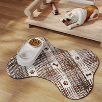 Thumbnail for Brown And White Pet Feeding Mat 50x70cm - Anti-Slip, Durable Diatom Mud Mat for Dogs and Cats, Easy to Clean