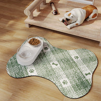 Thumbnail for Green And White Pet Feeding Mat 50x70cm - Anti-Slip, Durable Diatom Mud Mat for Dogs and Cats, Easy to Clean