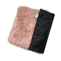 Thumbnail for Pink Plush Pet Mat for Dogs and Cats - 70x100cm, Anti-Slip, Warm and Cozy for Autumn and Winter