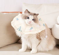 Thumbnail for 2 Pcs Size L Beige Comfortable Pet Recovery Collar | Waterproof Anti-Lick Collar for Cats & Dogs