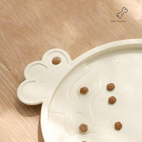 Thumbnail for Blue Non-Slip Pet Feeding Mat - Waterproof Dog & Cat Food Bowl Placemat with Raised Edges