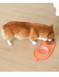 Thumbnail for Blue Non-Slip Pet Feeding Mat - Waterproof Dog & Cat Food Bowl Placemat with Raised Edges