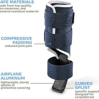 Thumbnail for 3 Pcs Size S Dark Blue Supportive Dog Leg Brace - Adjustable Carpal/Tarsal Splint for Injury & Arthritis Relief