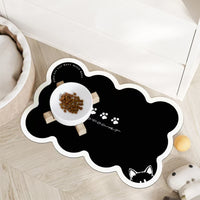 Thumbnail for Style 5 Black And Blue Absorbent Diatomaceous Earth Pet Feeding Mat - Non-Slip & Quick Dry Placemat (50x80cm)