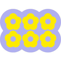 Thumbnail for Style 9 Purple And Yellow Flowers Pattern Absorbent Diatomaceous Earth Pet Feeding Mat - Non-Slip & Quick Dry Placemat (50x80cm)