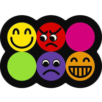 Thumbnail for Style 11 Colorful Emoticons Pattern Absorbent Diatomaceous Earth Pet Feeding Mat - Non-Slip & Quick Dry Placemat (50x80cm)