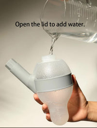 Thumbnail for Pink Base Adjustable Height Pet Water Dispenser with Food Bowl Base - Non-Drip Bottle Feeder Station for Dogs & Cats