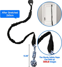 Thumbnail for Red And Colored Cotton Balls Interactive Bungee Dog Tug Toy - Hanging Rope Ball for Solo Play & Exercise