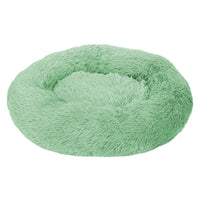 Thumbnail for Green 50cm Cozy Round Pet Bed - Plush Cat & Dog Bed with Non-Slip Base, Machine Washable