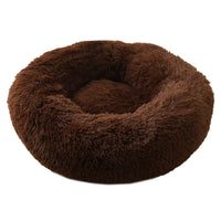 Thumbnail for Dark Coffee 50cm Cozy Round Pet Bed - Plush Cat & Dog Bed with Non-Slip Base, Machine Washable